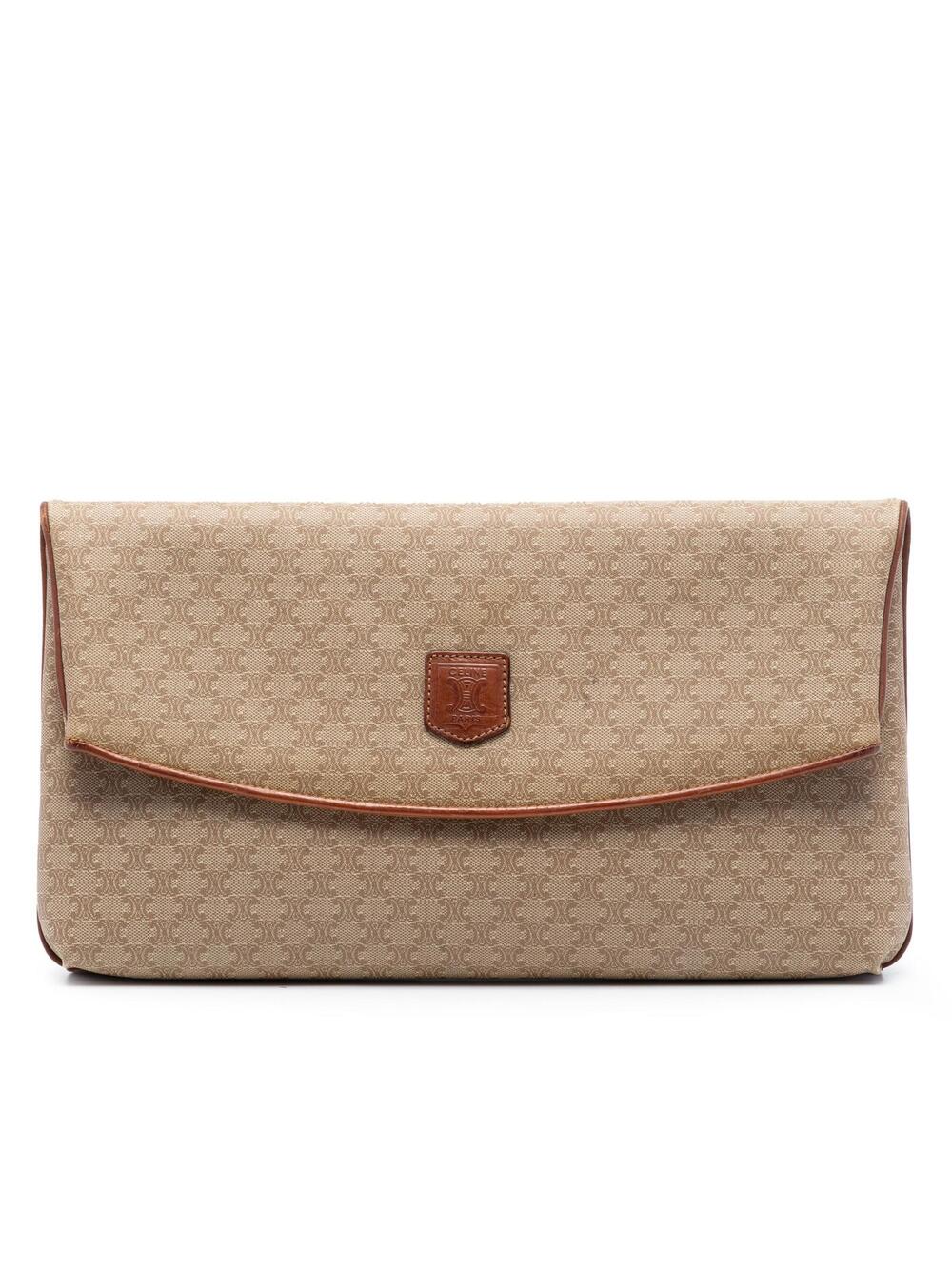 Celine Macadam Coated Canvas Clutch #278310C37B